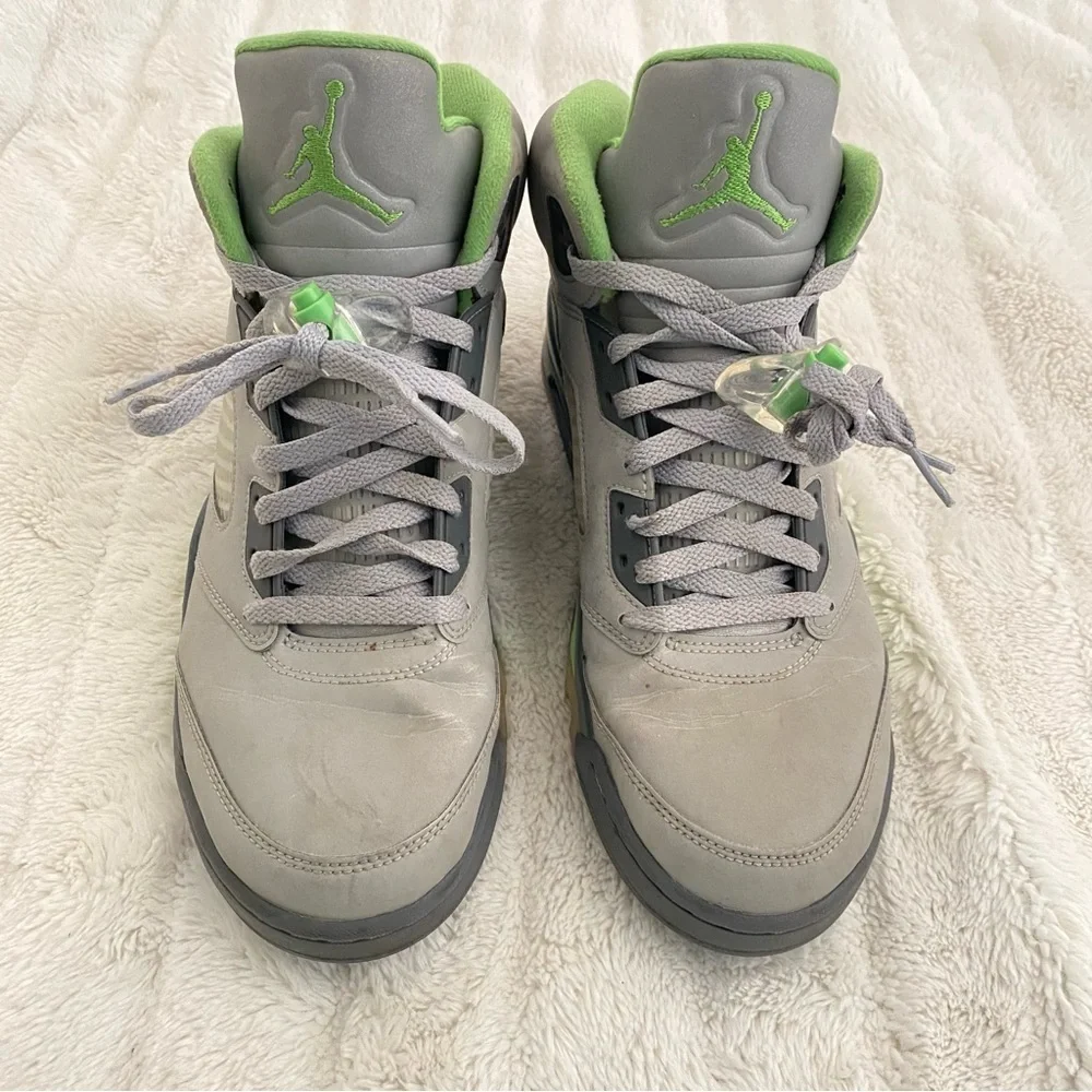 Jordan 5 Retro Green Bean 2022 High-Top Sneakers Size 10
